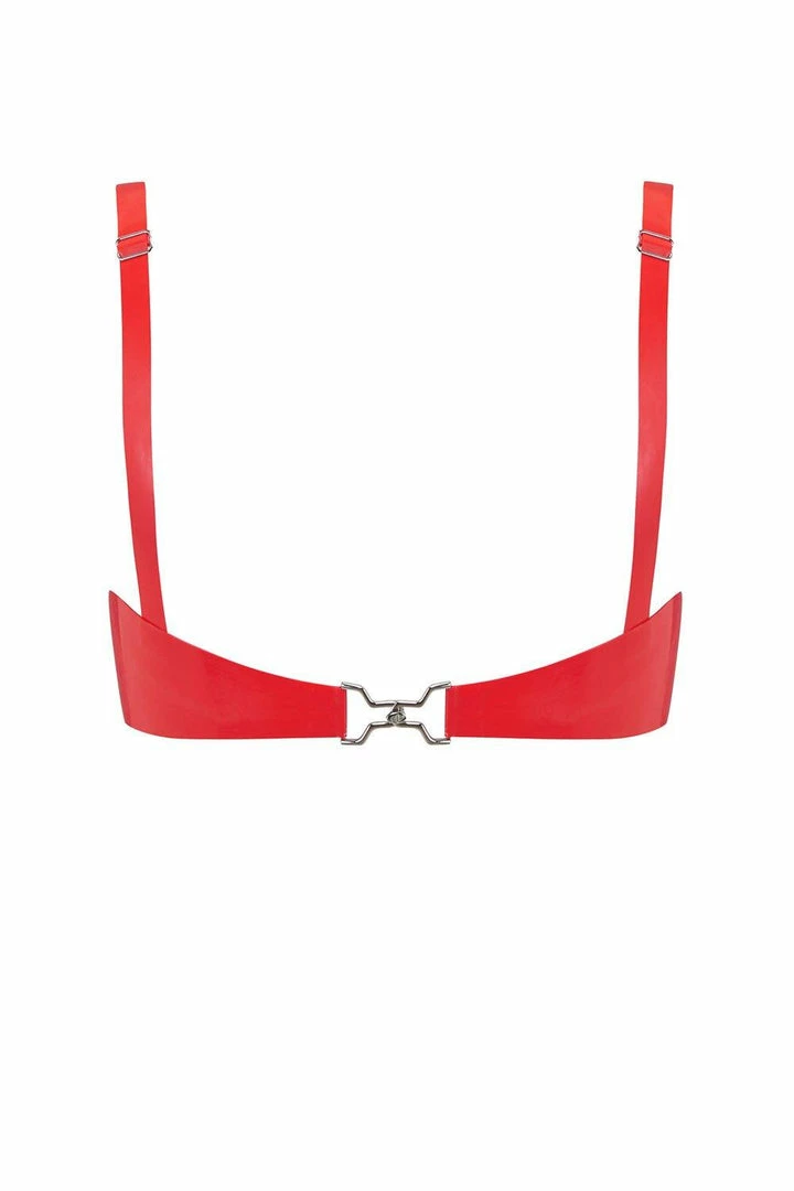 Elissa Poppy Cut Out Latex Bralette 6 Elissa Poppy Cut Out Latex Bralette