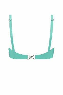 Elissa Poppy Jade Green Cut Out Latex Bralette