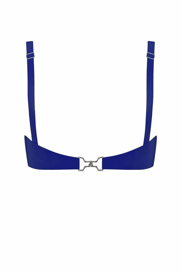 Elissa Poppy Royalblue Navy Cut Out Latex Bralette 4 Elissa Poppy Royalblue Navy Cut Out Latex Bralette