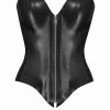 Elissa Poppy Zeta Zip Latex Corset