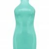 Elissa Poppy Jade Green Latex Mini Dress