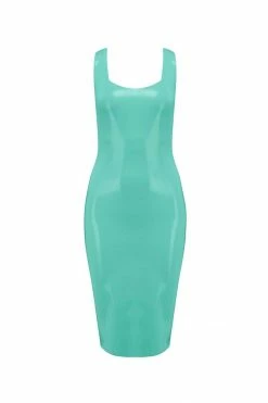 Elissa Poppy Latex Midi Dress 25 Elissa Poppy Latex Midi Dress