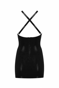 Elissa Poppy Latex Mini Dress