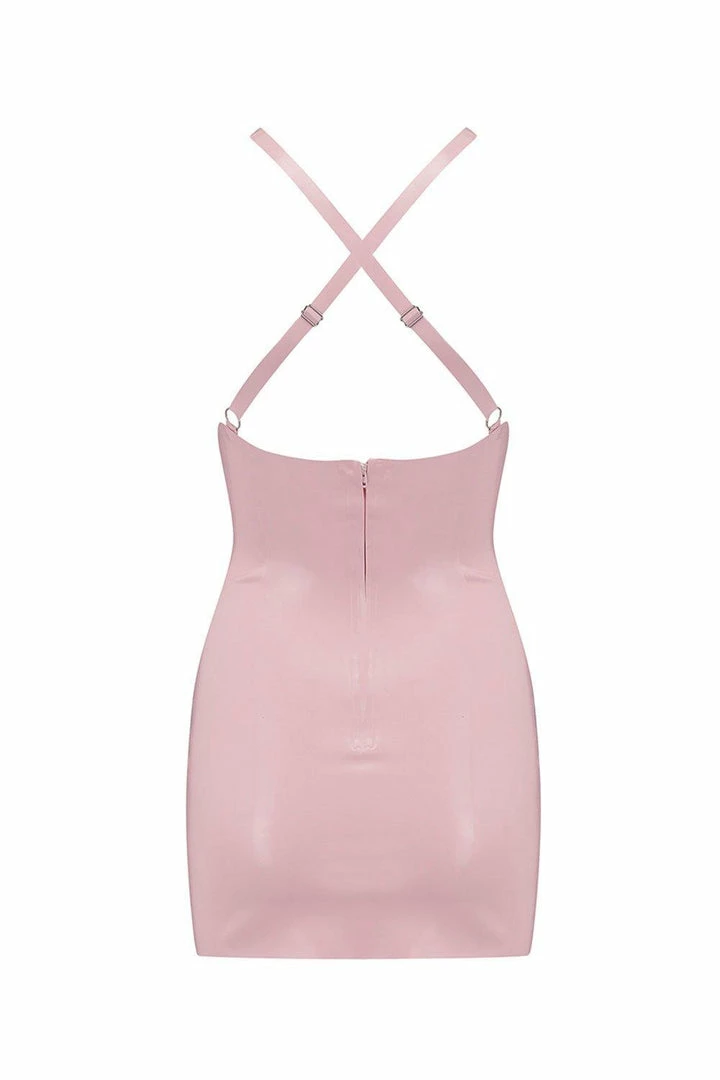 Elissa Poppy Latex Mini Dress 8 Elissa Poppy Latex Mini Dress