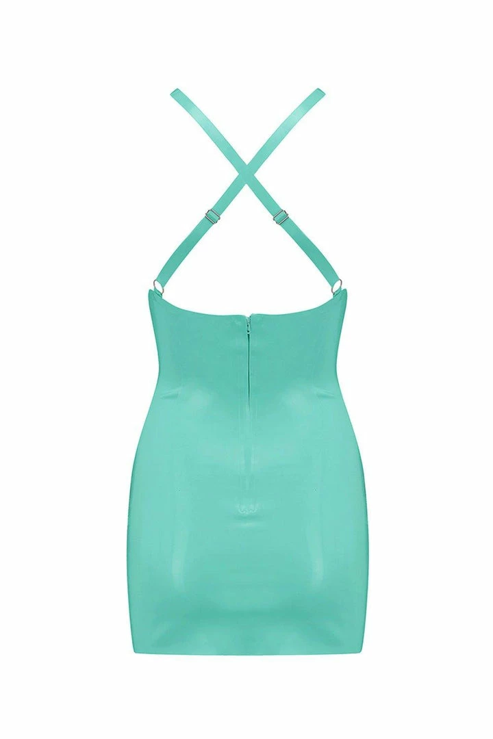 Elissa Poppy Latex Mini Dress 14 Elissa Poppy Latex Mini Dress