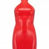 Elissa Poppy Scarlet Red Latex Mini Dress