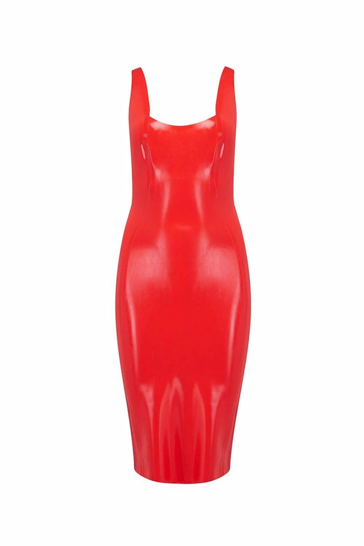 Elissa Poppy Latex Midi Dress 5 Elissa Poppy Latex Midi Dress