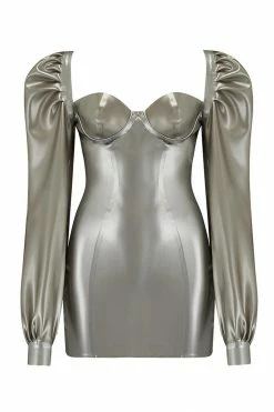 Elissa Poppy Delta Latex Dress