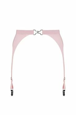 Elissa Poppy Garter Belts Baby Pink Latex Garter Belt