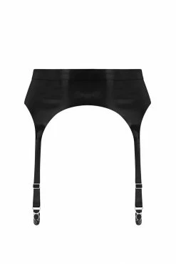 Elissa Poppy Latex Garter Belt