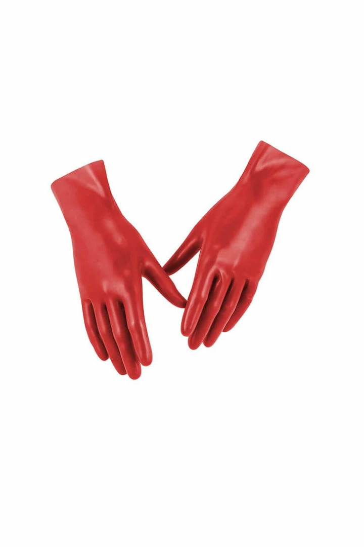 Elissa Poppy Psi Scarlet Red Latex Gloves 3 Elissa Poppy Psi Scarlet Red Latex Gloves