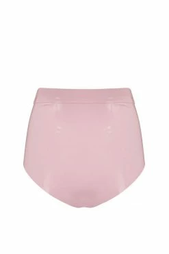 Elissa Poppy Baby Pink Latex Disco High Waist Pant