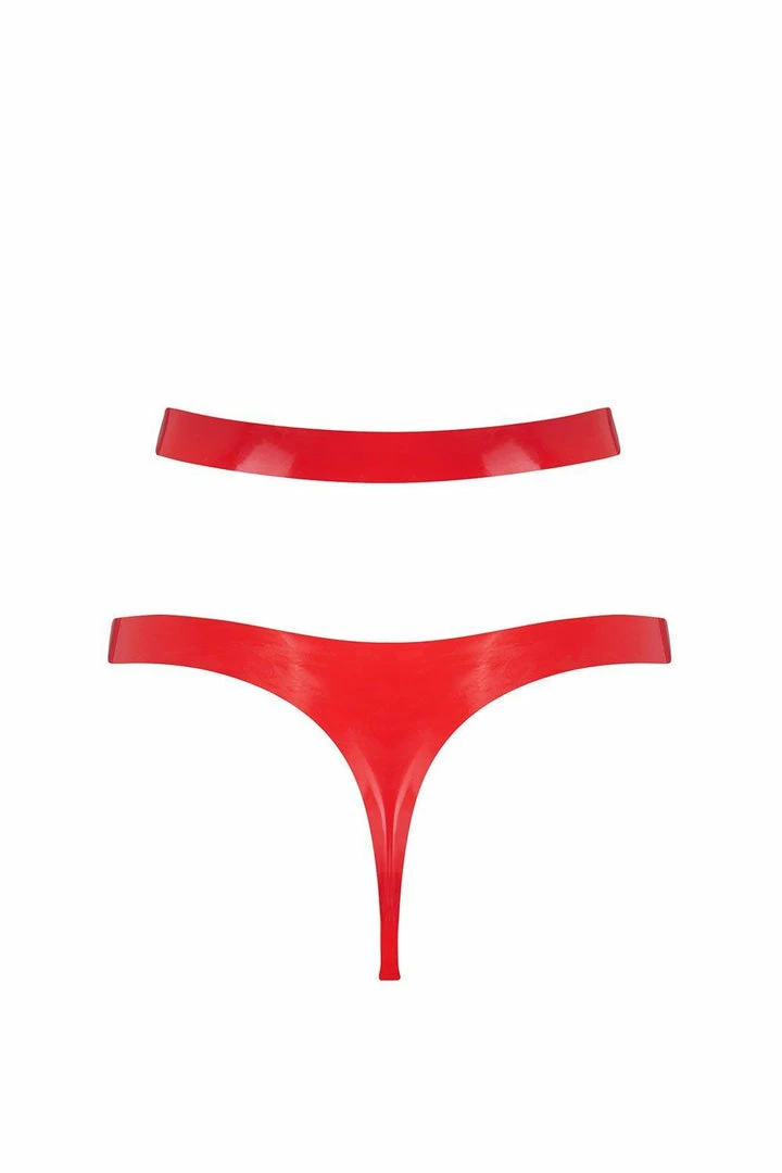 Elissa Poppy Latex Cut Out Thong Panties 6 Elissa Poppy Latex Cut Out Thong Panties