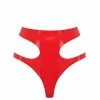 Elissa Poppy Scarlet Red Latex Cut Out Thong Panties 2 Elissa Poppy Scarlet Red Latex Cut Out Thong Panties