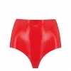 Elissa Poppy Scarlet Red Latex Disco High Waist Pant 2 Elissa Poppy Scarlet Red Latex Disco High Waist Pant