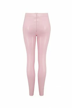 Elissa Poppy Baby Pink Latex Leggings