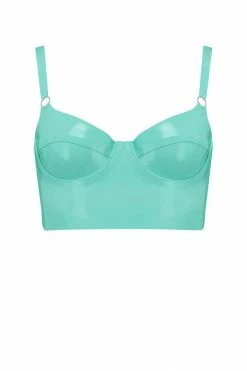 Elissa Poppy Latex Full Cup Longline Bra