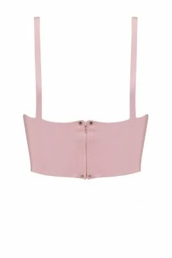 Elissa Poppy Latex Full Cup Longline Bra