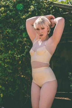 Elissa Poppy Panties Latex Disco High Waist Pant