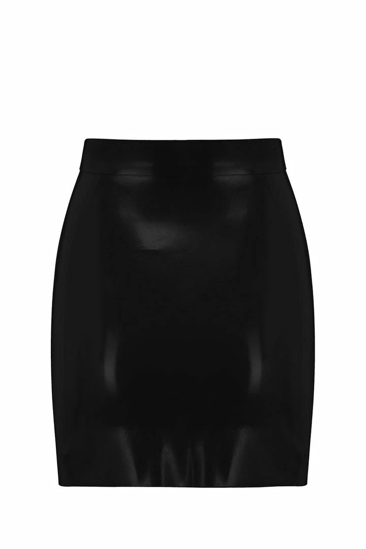 Elissa Poppy Latex Mini Skirt 4 Elissa Poppy Latex Mini Skirt