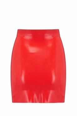 Elissa Poppy Latex Mini Skirt 18 Elissa Poppy Latex Mini Skirt