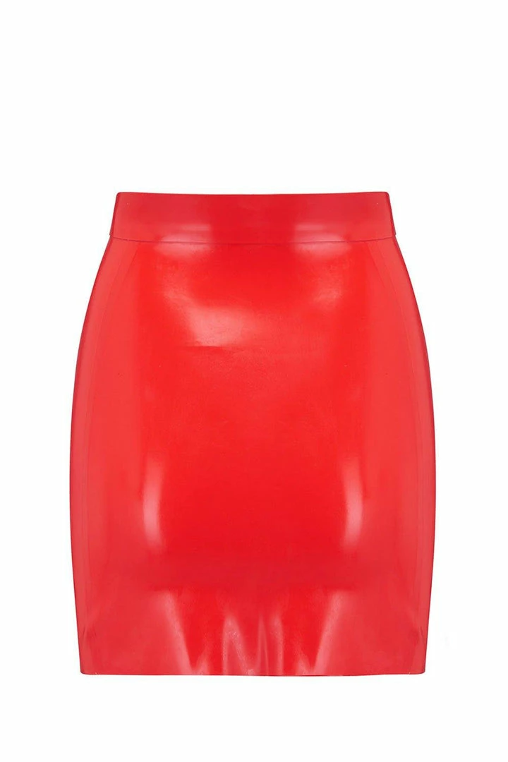 Elissa Poppy Latex Mini Skirt 6 Elissa Poppy Latex Mini Skirt