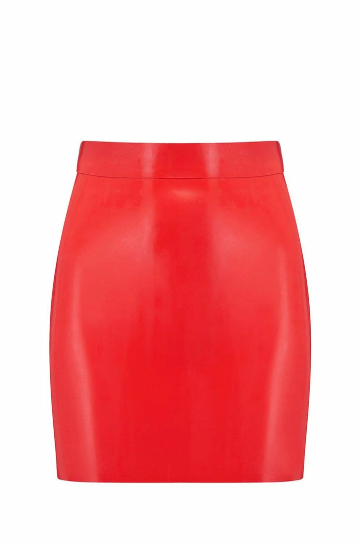 Elissa Poppy Latex Mini Skirt 5 Elissa Poppy Latex Mini Skirt