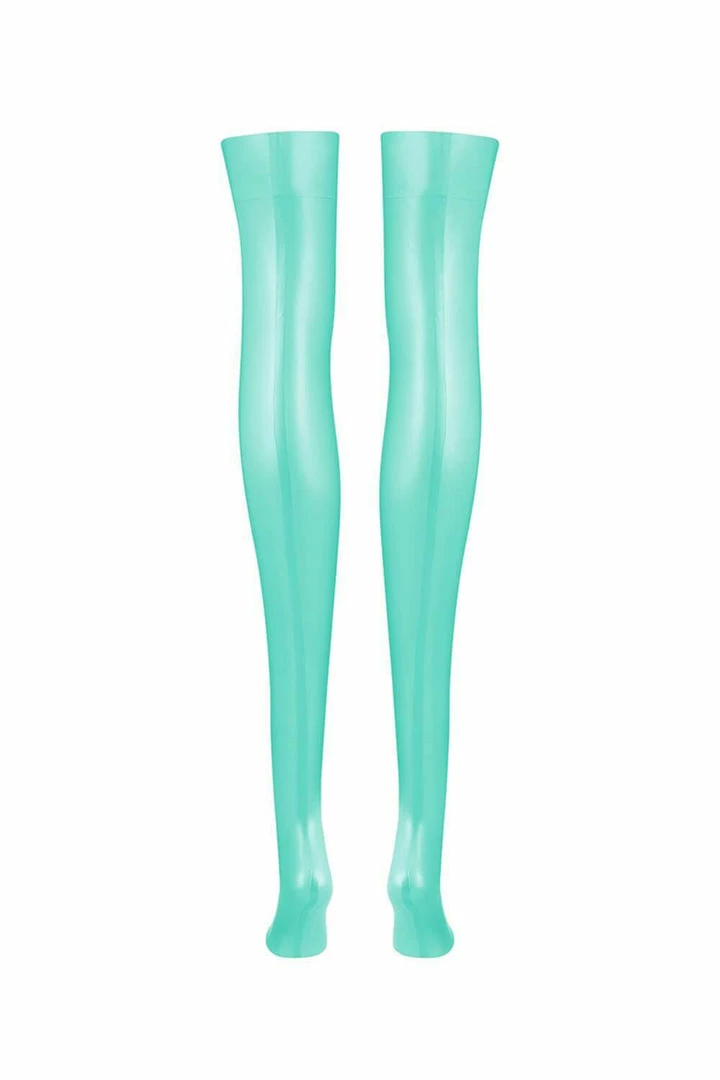 Elissa Poppy Sigma Jade Green Latex Stockings 4 Elissa Poppy Sigma Jade Green Latex Stockings