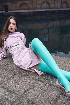 Elissa Poppy Sigma Jade Green Latex Stockings 7 Elissa Poppy Sigma Jade Green Latex Stockings