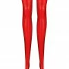 Elissa Poppy Sigma Scarlet Red Latex Stockings Stockings & Thigh Highs
