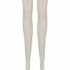 Elissa Poppy Sigma White Ivory Latex Stockings