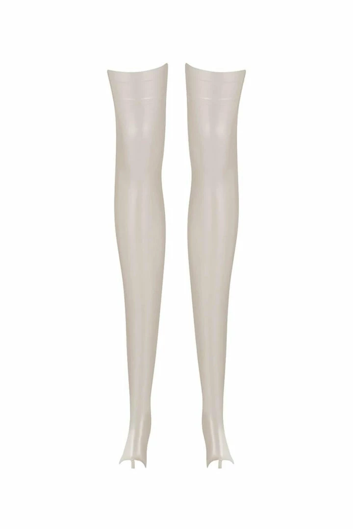 Elissa Poppy Sigma White Ivory Latex Stockings 3 Elissa Poppy Sigma White Ivory Latex Stockings