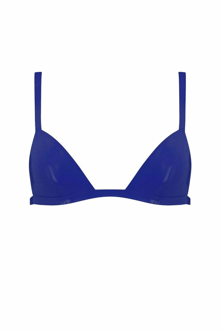 Elissa Poppy Royalblue Navy Latex Triangle Bra Bras 3 Elissa Poppy Royalblue Navy Latex Triangle Bra Bras
