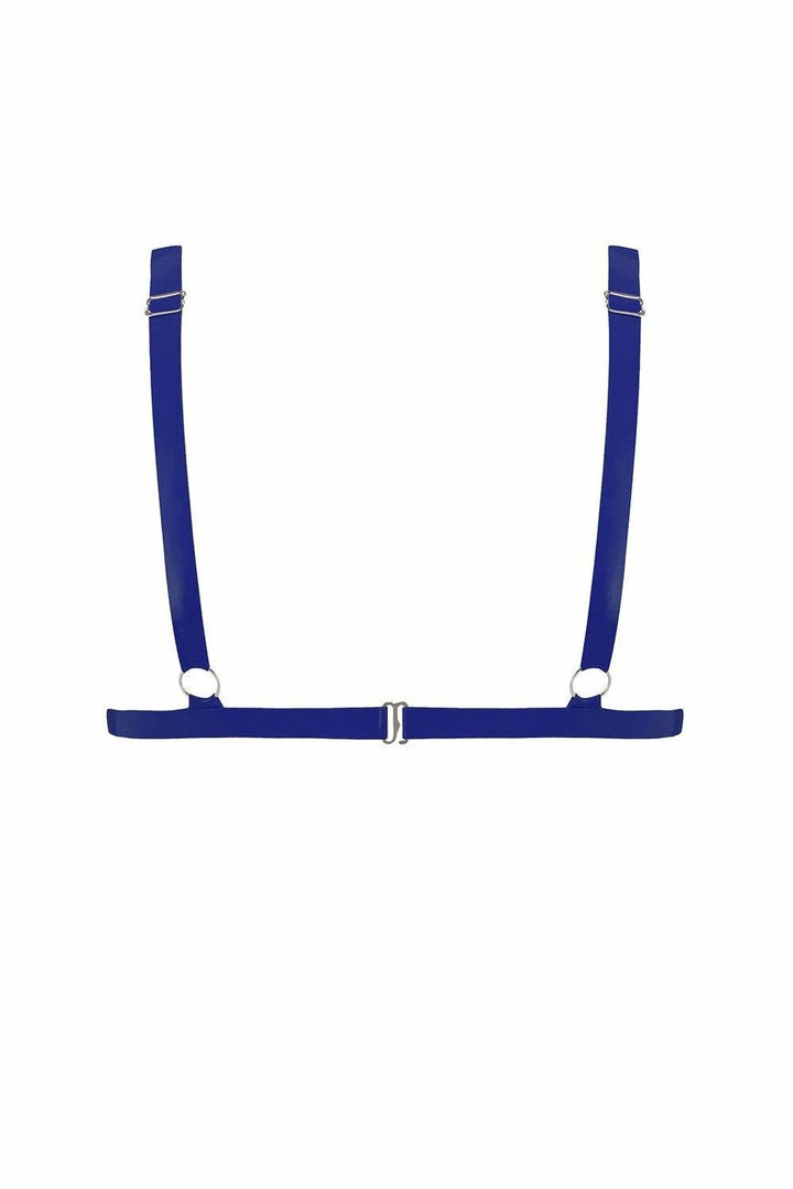 Elissa Poppy Royalblue Navy Latex Triangle Bra Bras 4 Elissa Poppy Royalblue Navy Latex Triangle Bra Bras
