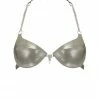 Elissa Poppy Bras Silver Gamma Gem Wired Latex Bra