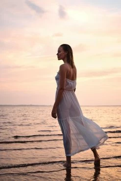 Taryn Winters True Blue Aya Sheer Chiffon Nightgown 10 Taryn Winters True Blue Aya Sheer Chiffon Nightgown