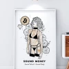 Wolfmumma Bitcoin Art In Frame • Emily X Sound Money
