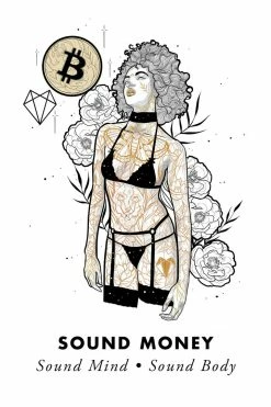 Wolfmumma Bitcoin Art In Frame • Emily X Sound Money