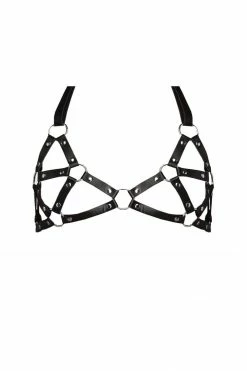 VoyeurX Eternity Leather Harness Bra Bras