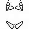 VoyeurX Eternity Leather Harness Set Lingerie Sets