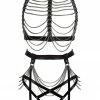 VoyeurX Fascinate Supreme Leather Harness Set