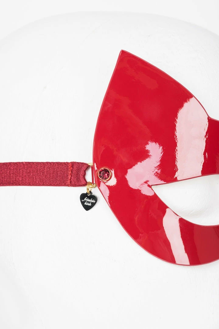 Fräulein Kink Red Hot Molded Leather Cat Mask 6 Fräulein Kink Red Hot Molded Leather Cat Mask