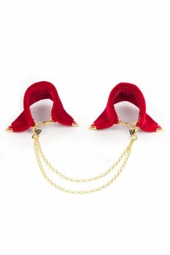 Fräulein Kink Rouge Velvet Cuffs