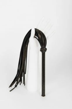 Fräulein Kink Lush Black & Gold Flogger Toys & Accessories