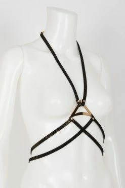 Fräulein Kink Lush Black & Gold Harness Toys & Accessories 11 Fräulein Kink Lush Black & Gold Harness Toys & Accessories
