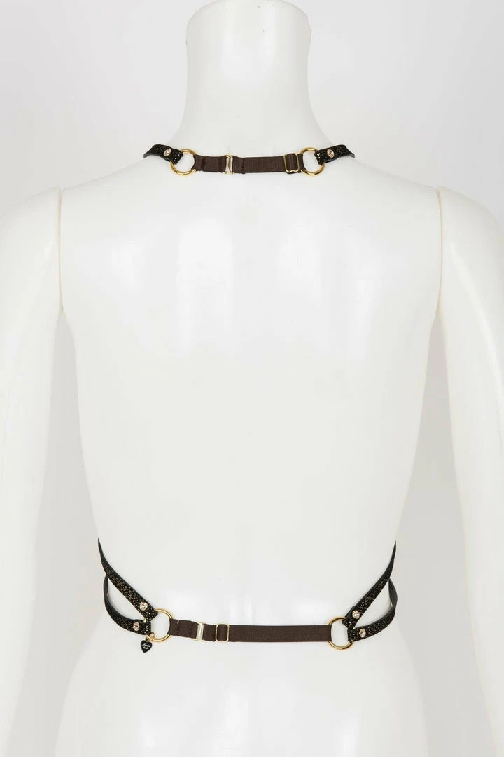 Fräulein Kink Lush Black & Gold Harness Toys & Accessories 6 Fräulein Kink Lush Black & Gold Harness Toys & Accessories