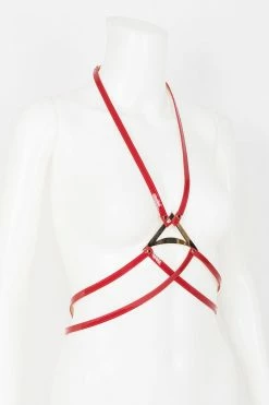 Fräulein Kink Red Hot Harness Set Lingerie Sets