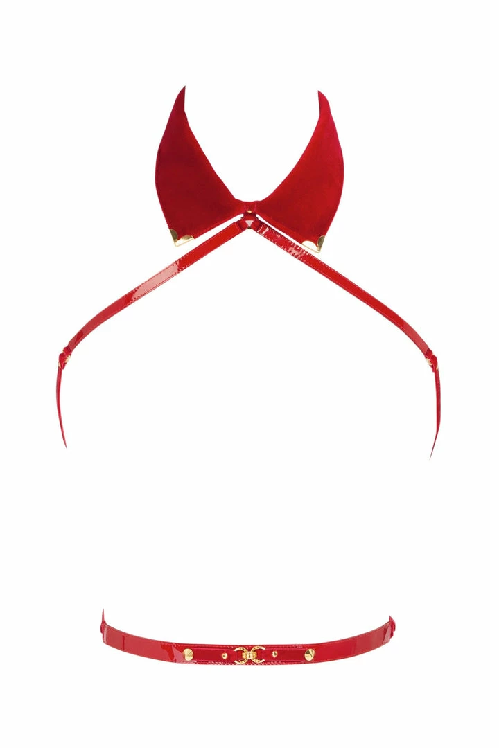 Fräulein Kink Velvet Rouge Harness 4 Fräulein Kink Velvet Rouge Harness