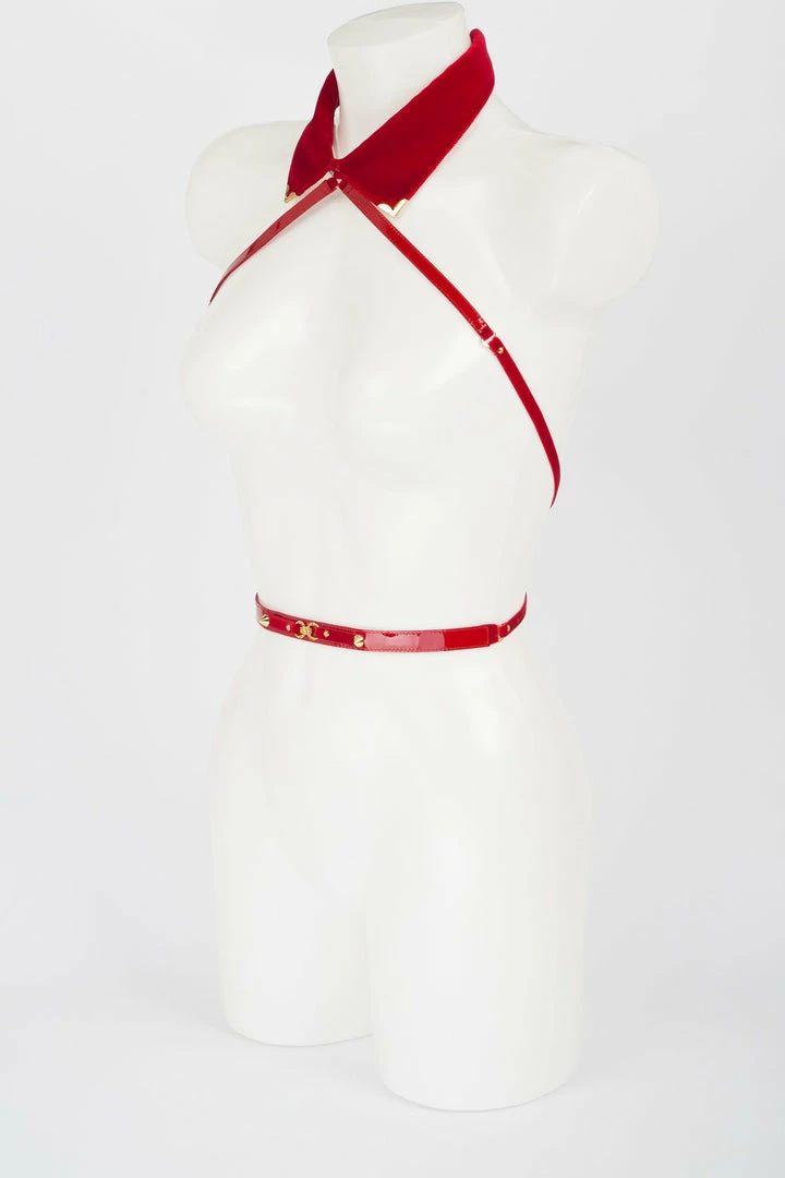 Fräulein Kink Velvet Rouge Harness 5 Fräulein Kink Velvet Rouge Harness