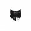 VoyeurX Fringe Leather Collar
